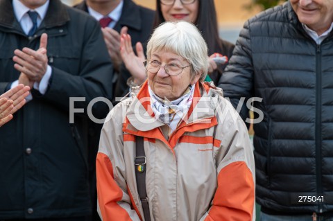  27.10.2022 WARSZAWA<br />
UROCZYSTOSC SADZENIA 3 TYS. CEBULEK TULIPANOW IRENA SENDLER<br />
N/Z JANINA ZGRZEMBSKA<br />
FOT. MARCIN BANASZKIEWICZ/FOTONEWS  