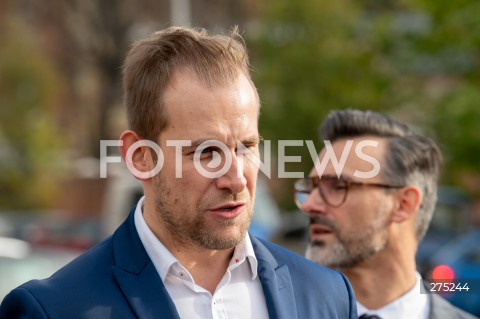  29.10.2022 WARSZAWA<br />
KONFERENCJA PRASOWA NOWOCZESNEJ<br />
DZIEN NIEWOLI INFLACYJNEJ <br />
N/Z ADAM MATUSIK GABRIEL JACKOWSKI<br />
FOT. MARCIN BANASZKIEWICZ/FOTONEWS  