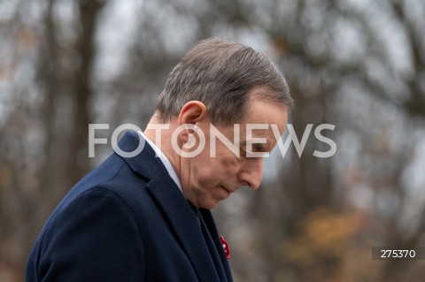  11.11.2022 WARSZAWA<br />
SWIETO NIEPODLEGLOSCI<br />
SKLADANIE WIENCOW POD POMNIKIEM IGNACEGO JANA PADEREWSKIEGO<br />
N/Z MARSZALEK SENATU TOMASZ GRODZKI<br />
FOT. MARCIN BANASZKIEWICZ/FOTONEWS  