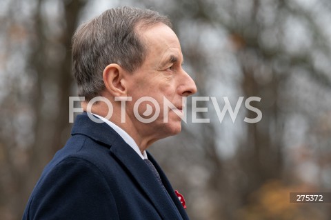  11.11.2022 WARSZAWA<br />
SWIETO NIEPODLEGLOSCI<br />
SKLADANIE WIENCOW POD POMNIKIEM IGNACEGO JANA PADEREWSKIEGO<br />
N/Z MARSZALEK SENATU TOMASZ GRODZKI<br />
FOT. MARCIN BANASZKIEWICZ/FOTONEWS  
