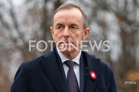  11.11.2022 WARSZAWA<br />
SWIETO NIEPODLEGLOSCI<br />
SKLADANIE WIENCOW POD POMNIKIEM IGNACEGO JANA PADEREWSKIEGO<br />
N/Z MARSZALEK SENATU TOMASZ GRODZKI<br />
FOT. MARCIN BANASZKIEWICZ/FOTONEWS  