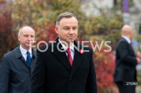  11.11.2022 WARSZAWA<br />
SWIETO NIEPODLEGLOSCI<br />
SKLADANIE WIENCOW POD POMNIKIEM IGNACEGO JANA PADEREWSKIEGO<br />
N/Z PREZYDENT ANDRZEJ DUDA<br />
FOT. MARCIN BANASZKIEWICZ/FOTONEWS  