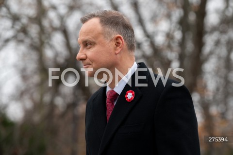  11.11.2022 WARSZAWA<br />
SWIETO NIEPODLEGLOSCI<br />
SKLADANIE WIENCOW POD POMNIKIEM IGNACEGO JANA PADEREWSKIEGO<br />
N/Z PREZYDENT ANDRZEJ DUDA<br />
FOT. MARCIN BANASZKIEWICZ/FOTONEWS  