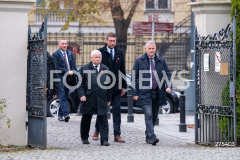  11.11.2022 WARSZAWA<br />
SWIETO NIEPODLEGLOSCI<br />
SKLADANIE WIENCOW POD POMNIKIEM IGNACEGO JANA PADEREWSKIEGO<br />
N/Z JAROSLAW KACZYNSK<br />
FOT. MARCIN BANASZKIEWICZ/FOTONEWS  