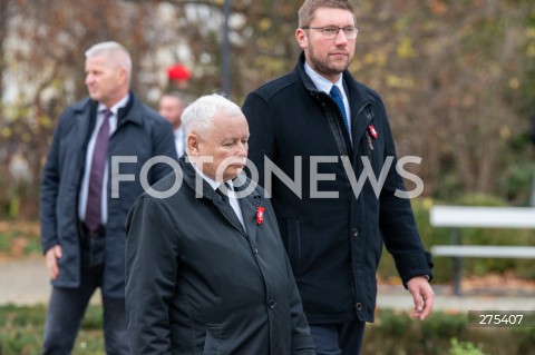  11.11.2022 WARSZAWA<br />
SWIETO NIEPODLEGLOSCI<br />
SKLADANIE WIENCOW POD POMNIKIEM IGNACEGO JANA PADEREWSKIEGO<br />
N/Z JAROSLAW KACZYNSKI<br />
FOT. MARCIN BANASZKIEWICZ/FOTONEWS  