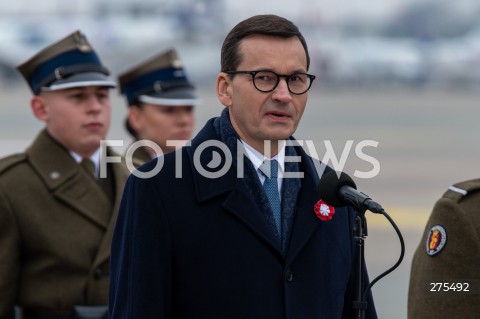  12.11.2022 WARSZAWA<br />
UROCZYSTOSCI POGRZEBOWE PREZYDENTOW RP NA UCHODZSTWIE<br />
N/Z PREMIER MATEUSZ MORAWIECKI<br />
FOT. MARCIN BANASZKIEWICZ/FOTONEWS  