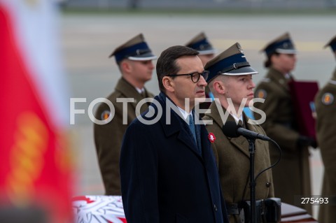  12.11.2022 WARSZAWA<br />
UROCZYSTOSCI POGRZEBOWE PREZYDENTOW RP NA UCHODZSTWIE<br />
N/Z PREMIER MATEUSZ MORAWIECKI<br />
FOT. MARCIN BANASZKIEWICZ/FOTONEWS  