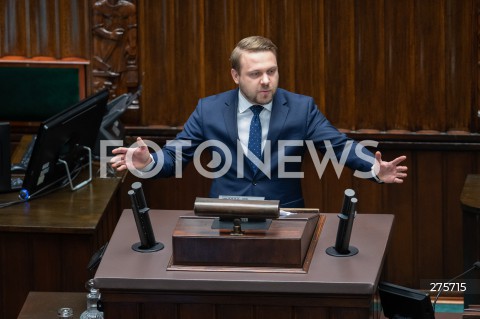  13.12.2022 WARSZAWA <br />
68. POSIEDZENIE SEJMU RP<br />
DEBATA NAD WNIOSKIEM O ODWOLANIE MINISTRA SPRAWIEDLIWOSCI ZBIGNIEWA ZIOBRO<br />
N/Z JACEK OZDOBA<br />
 