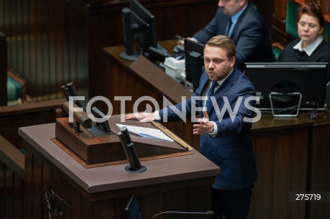  13.12.2022 WARSZAWA <br />
68. POSIEDZENIE SEJMU RP<br />
DEBATA NAD WNIOSKIEM O ODWOLANIE MINISTRA SPRAWIEDLIWOSCI ZBIGNIEWA ZIOBRO<br />
N/Z JACEK OZDOBA<br />
 