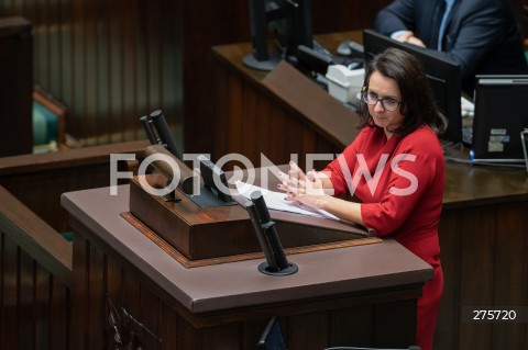  13.12.2022 WARSZAWA <br />
68. POSIEDZENIE SEJMU RP<br />
DEBATA NAD WNIOSKIEM O ODWOLANIE MINISTRA SPRAWIEDLIWOSCI ZBIGNIEWA ZIOBRO<br />
N/Z KAMILA GASIUK PIHOWICZ<br />
 