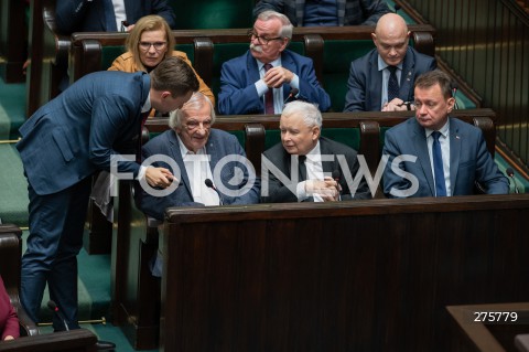  13.12.2022 WARSZAWA <br />
68. POSIEDZENIE SEJMU RP<br />
DEBATA NAD WNIOSKIEM O ODWOLANIE MINISTRA SPRAWIEDLIWOSCI ZBIGNIEWA ZIOBRO<br />
N/Z RYSZARD TERLECKI JAROSLAW KACZYNSKI MARIUSZ BLASZCZAK LUKASZ SCHREIBER<br />
 