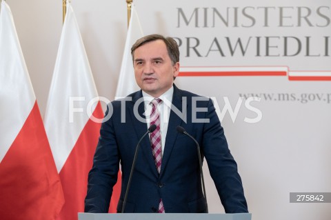  18.12.2022 WARSZAWA<br />
KONFERENCJA PRASOWA W MINISTERSTWIE SPRAWIEDLIWOSCI<br />
USTAWA ANTYLICHWIARSKA<br />
N/Z ZBIGNIEW ZIOBRO<br />
FOT. MARCIN BANASZKIEWICZ/FOTONEWS  