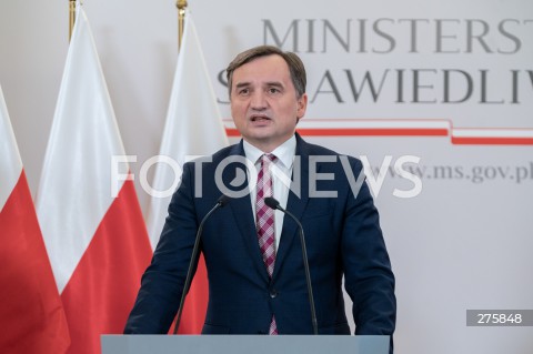  18.12.2022 WARSZAWA<br />
KONFERENCJA PRASOWA W MINISTERSTWIE SPRAWIEDLIWOSCI<br />
USTAWA ANTYLICHWIARSKA<br />
N/Z ZBIGNIEW ZIOBRO<br />
FOT. MARCIN BANASZKIEWICZ/FOTONEWS  