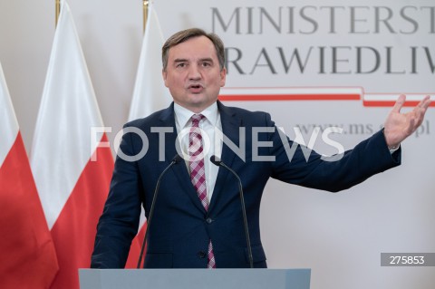  18.12.2022 WARSZAWA<br />
KONFERENCJA PRASOWA W MINISTERSTWIE SPRAWIEDLIWOSCI<br />
USTAWA ANTYLICHWIARSKA<br />
N/Z ZBIGNIEW ZIOBRO<br />
FOT. MARCIN BANASZKIEWICZ/FOTONEWS  