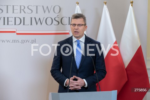  18.12.2022 WARSZAWA<br />
KONFERENCJA PRASOWA W MINISTERSTWIE SPRAWIEDLIWOSCI<br />
USTAWA ANTYLICHWIARSKA<br />
N/Z MARCIN WARCHOL<br />
FOT. MARCIN BANASZKIEWICZ/FOTONEWS  