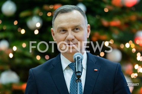  20.12.2022 RZESZOW <br />
MUNDUROWA WIGILIA Z PARA PREZYDENCKA W RZESZOWIE <br />
N/Z PREZYDENT RP ANDRZEJ DUDA <br />
 