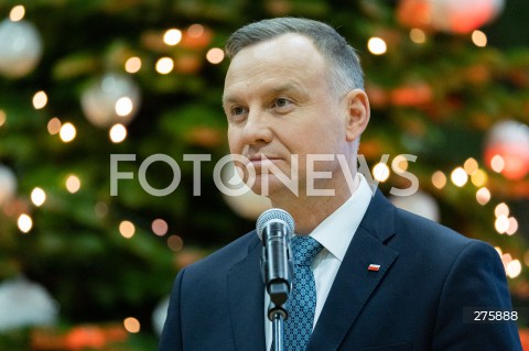  20.12.2022 RZESZOW <br />
MUNDUROWA WIGILIA Z PARA PREZYDENCKA W RZESZOWIE <br />
N/Z PREZYDENT RP ANDRZEJ DUDA <br />
 