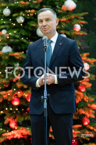  20.12.2022 RZESZOW <br />
MUNDUROWA WIGILIA Z PARA PREZYDENCKA W RZESZOWIE <br />
N/Z PREZYDENT RP ANDRZEJ DUDA <br />
 