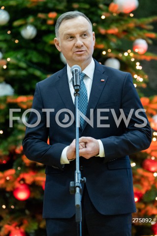  20.12.2022 RZESZOW <br />
MUNDUROWA WIGILIA Z PARA PREZYDENCKA W RZESZOWIE <br />
N/Z PREZYDENT RP ANDRZEJ DUDA <br />
 