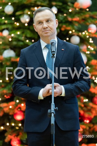  20.12.2022 RZESZOW <br />
MUNDUROWA WIGILIA Z PARA PREZYDENCKA W RZESZOWIE <br />
N/Z PREZYDENT RP ANDRZEJ DUDA <br />
 