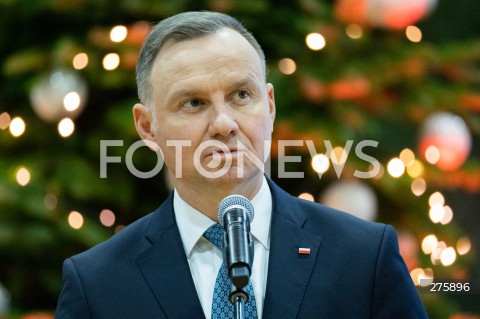  20.12.2022 RZESZOW <br />
MUNDUROWA WIGILIA Z PARA PREZYDENCKA W RZESZOWIE <br />
N/Z PREZYDENT RP ANDRZEJ DUDA <br />
 