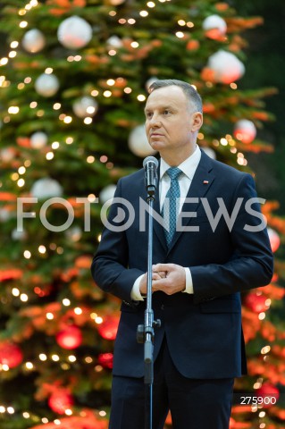  20.12.2022 RZESZOW <br />
MUNDUROWA WIGILIA Z PARA PREZYDENCKA W RZESZOWIE <br />
N/Z PREZYDENT RP ANDRZEJ DUDA <br />
 