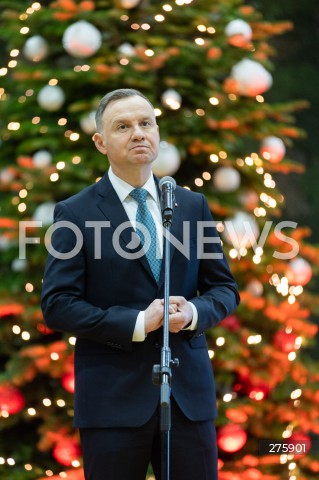  20.12.2022 RZESZOW <br />
MUNDUROWA WIGILIA Z PARA PREZYDENCKA W RZESZOWIE <br />
N/Z PREZYDENT RP ANDRZEJ DUDA <br />
 