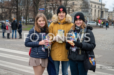  29.01.2023 WARSZAWA<br />
31 FINAL WIELKIEJ ORKIESTRY SWIATECZNEJ POMOCY (WOSP)<br />
N/Z WOLONTARIUSZE<br />
FOT. MARCIN BANASZKIEWICZ/FOTONEWS  