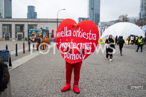  29.01.2023 WARSZAWA<br />
31 FINAL WIELKIEJ ORKIESTRY SWIATECZNEJ POMOCY (WOSP)<br />
N/Z MASKOTKA SERCE WOSP<br />
FOT. MARCIN BANASZKIEWICZ/FOTONEWS  