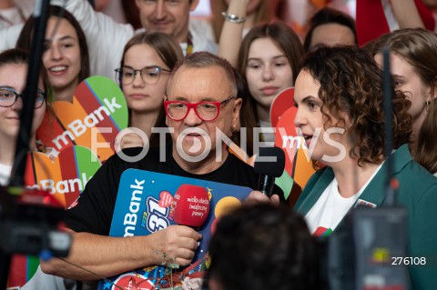  29.01.2023 WARSZAWA<br />
31 FINAL WIELKIEJ ORKIESTRY SWIATECZNEJ POMOCY (WOSP)<br />
N/Z JERZY JUREK OWSIAK<br />
FOT. MARCIN BANASZKIEWICZ/FOTONEWS  