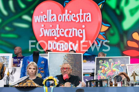  29.01.2023 WARSZAWA<br />
31 FINAL WIELKIEJ ORKIESTRY SWIATECZNEJ POMOCY (WOSP)<br />
N/Z ALEKSANDRA RUTKOWSKA JERZY OWSIAK LIDIA NIEDZWIEDZKA OWSIAK<br />
FOT. MARCIN BANASZKIEWICZ/FOTONEWS  