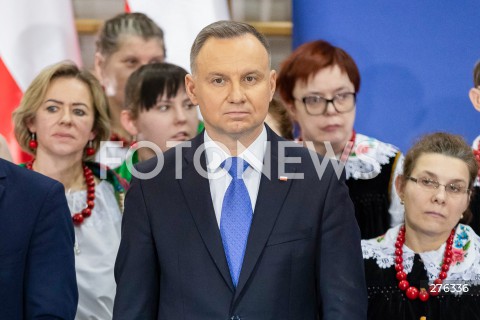  10.02.2023 BRZEZINY <br />
WIZYTA PREZYDENTA ANDRZEJA DUDY W BRZEZINACH<br />
N/Z PREZYDENT ANDRZEJ DUDA<br />
 