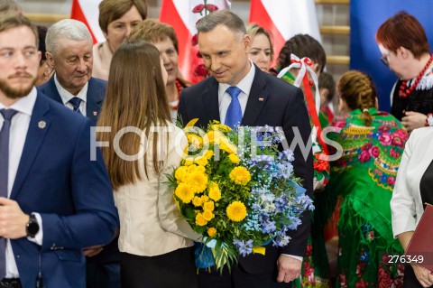  10.02.2023 BRZEZINY <br />
WIZYTA PREZYDENTA ANDRZEJA DUDY W BRZEZINACH<br />
N/Z PREZYDENT ANDRZEJ DUDA<br />
 