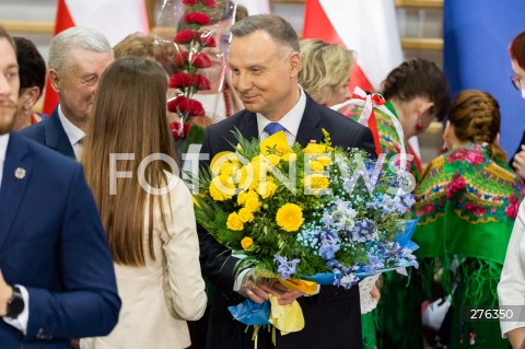  10.02.2023 BRZEZINY <br />
WIZYTA PREZYDENTA ANDRZEJA DUDY W BRZEZINACH<br />
N/Z PREZYDENT ANDRZEJ DUDA<br />
 