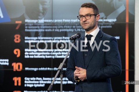 Konferencja prasowa polityków PiS w Warszawie