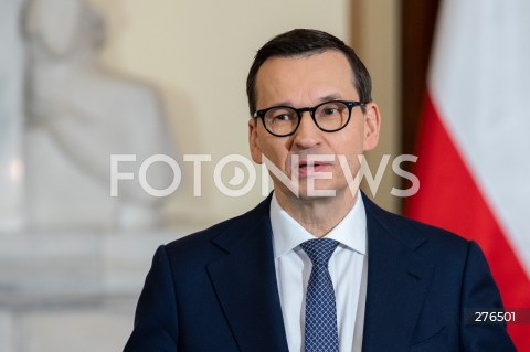  20.02.2023 WARSZAWA<br />
WIZYTA PREMIER WLOCH GIORGII MELONI<br />
N/Z PREMIER MATEUSZ MORAWIECKI<br />
FOT. MARCIN BANASZKIEWICZ/FOTONEWS  