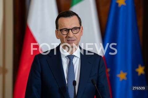  20.02.2023 WARSZAWA<br />
WIZYTA PREMIER WLOCH GIORGII MELONI<br />
N/Z PREMIER MATEUSZ MORAWIECKI<br />
FOT. MARCIN BANASZKIEWICZ/FOTONEWS  