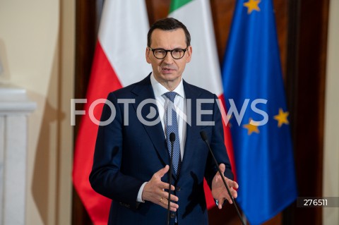  20.02.2023 WARSZAWA<br />
WIZYTA PREMIER WLOCH GIORGII MELONI<br />
N/Z PREMIER MATEUSZ MORAWIECKI<br />
FOT. MARCIN BANASZKIEWICZ/FOTONEWS  