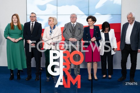  10.03.2023 WARSZAWA<br />
KONFERENCJA PRASOWA PREZESA PIS WRAZ Z POSLAMI ZAPOWIADAJACA SPOTKANIA Z WYBORCAMI W CALEJ POLSCE<br />
N/Z ARTUR SOBON RYSZARD CZARNECKI MARLENA MALAG RYSZARD TERLECKI<br />
FOT. MARCIN BANASZKIEWICZ/FOTONEWS  