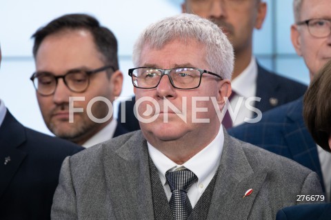  10.03.2023 WARSZAWA<br />
KONFERENCJA PRASOWA PREZESA PIS WRAZ Z POSLAMI ZAPOWIADAJACA SPOTKANIA Z WYBORCAMI W CALEJ POLSCE<br />
N/Z RYSZARD CZARNECKI<br />
FOT. MARCIN BANASZKIEWICZ/FOTONEWS  