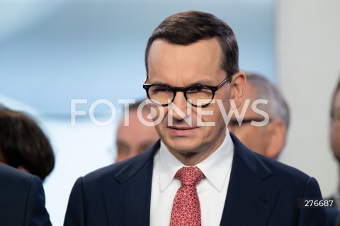  10.03.2023 WARSZAWA<br />
KONFERENCJA PRASOWA PREZESA PIS WRAZ Z POSLAMI ZAPOWIADAJACA SPOTKANIA Z WYBORCAMI W CALEJ POLSCE<br />
N/Z PREMIER MATEUSZ MORAWIECKI<br />
FOT. MARCIN BANASZKIEWICZ/FOTONEWS  