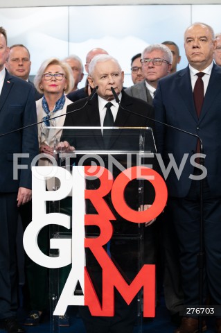  10.03.2023 WARSZAWA<br />
KONFERENCJA PRASOWA PREZESA PIS WRAZ Z POSLAMI ZAPOWIADAJACA SPOTKANIA Z WYBORCAMI W CALEJ POLSCE<br />
N/Z JAROSLAW KACZYNSKI JACEK SASIN<br />
FOT. MARCIN BANASZKIEWICZ/FOTONEWS  