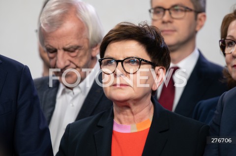  10.03.2023 WARSZAWA<br />
KONFERENCJA PRASOWA PREZESA PIS WRAZ Z POSLAMI ZAPOWIADAJACA SPOTKANIA Z WYBORCAMI W CALEJ POLSCE<br />
N/Z BEATA SZYDLO<br />
FOT. MARCIN BANASZKIEWICZ/FOTONEWS  