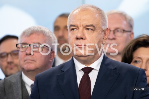  10.03.2023 WARSZAWA<br />
KONFERENCJA PRASOWA PREZESA PIS WRAZ Z POSLAMI ZAPOWIADAJACA SPOTKANIA Z WYBORCAMI W CALEJ POLSCE<br />
N/Z JACEK SASIN<br />
FOT. MARCIN BANASZKIEWICZ/FOTONEWS  