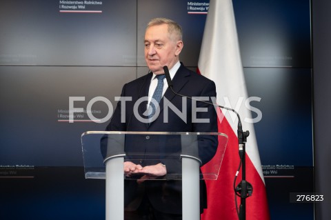  29.03.2023 WARSZAWA<br />
KONFERENCJA PRASOWA MINISTRA ROLNICTWA I ROZWOJU WSI<br />
N/Z HENRYK KOWALCZYK<br />
FOT. MARCIN BANASZKIEWICZ/FOTONEWS  