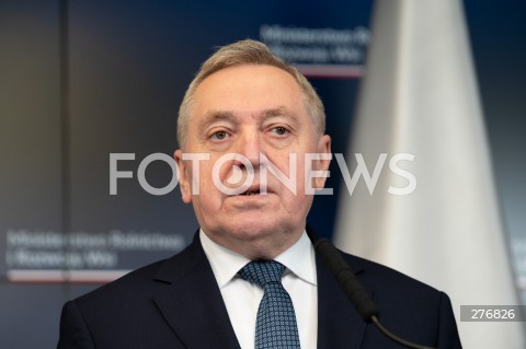  29.03.2023 WARSZAWA<br />
KONFERENCJA PRASOWA MINISTRA ROLNICTWA I ROZWOJU WSI<br />
N/Z HENRYK KOWALCZYK<br />
FOT. MARCIN BANASZKIEWICZ/FOTONEWS  