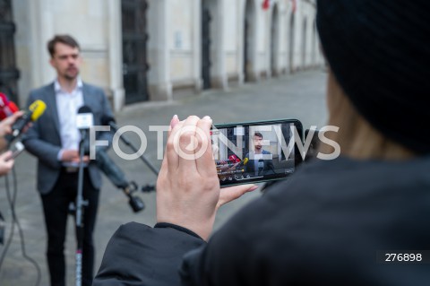  01.04.2023 WARSZAWA<br />
KONFERENCJA PRASOWA LIDERA AGROUNII MICHALA KOLODZIEJCZAKA<br />
N/Z MICHAL KOLODZIEJCZAK<br />
FOT. MARCIN BANASZKIEWICZ/FOTONEWS  