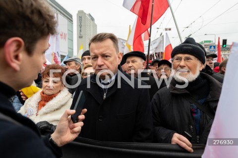  02.04.2023 WARSZAWA<br />
NARODOWY MARSZ PAPIESKI<br />
N/Z MARIUSZ BLASZCZAK<br />
FOT. MARCIN BANASZKIEWICZ/FOTONEWS  