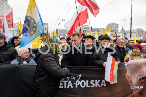  02.04.2023 WARSZAWA<br />
NARODOWY MARSZ PAPIESKI<br />
N/Z MARIUSZ BLASZCZAK STANISLAW PIOTROWICZ<br />
FOT. MARCIN BANASZKIEWICZ/FOTONEWS  