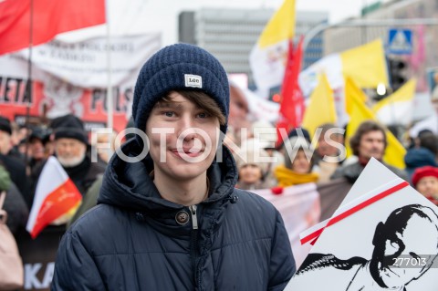  02.04.2023 WARSZAWA<br />
NARODOWY MARSZ PAPIESKI<br />
N/Z OSKAR SZAFAROWICZ<br />
FOT. MARCIN BANASZKIEWICZ/FOTONEWS  